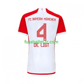 Fußballtrikots Bayern München Matthijs de Ligt 4 Heim Trikotsatz 2023-2024